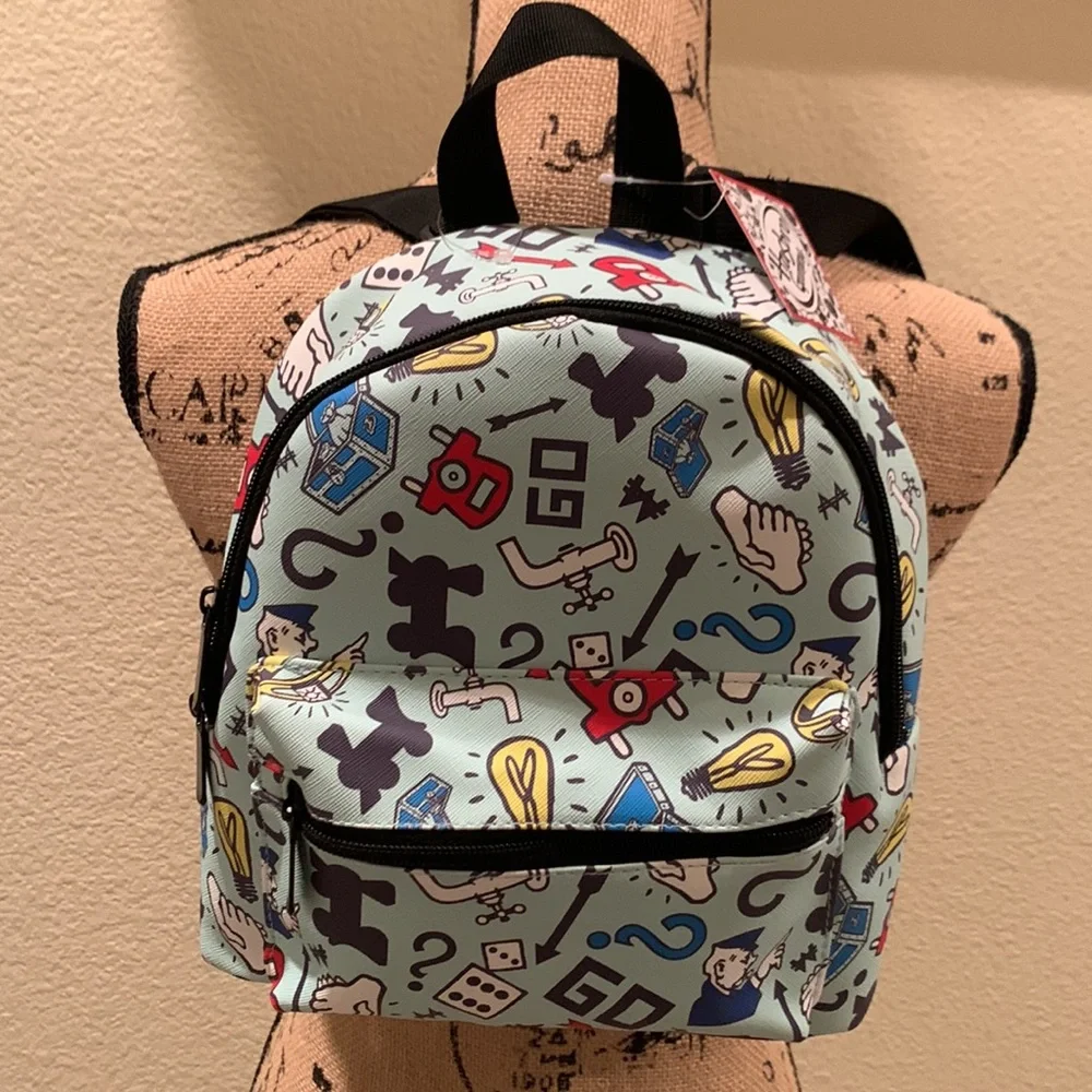 Authentic Bioworld Hasbro Monopoly Gaming Backpack